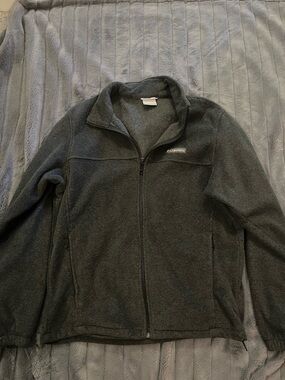 Columbia Men's Zip-Up Fleece Jacket - Charcoal Gray